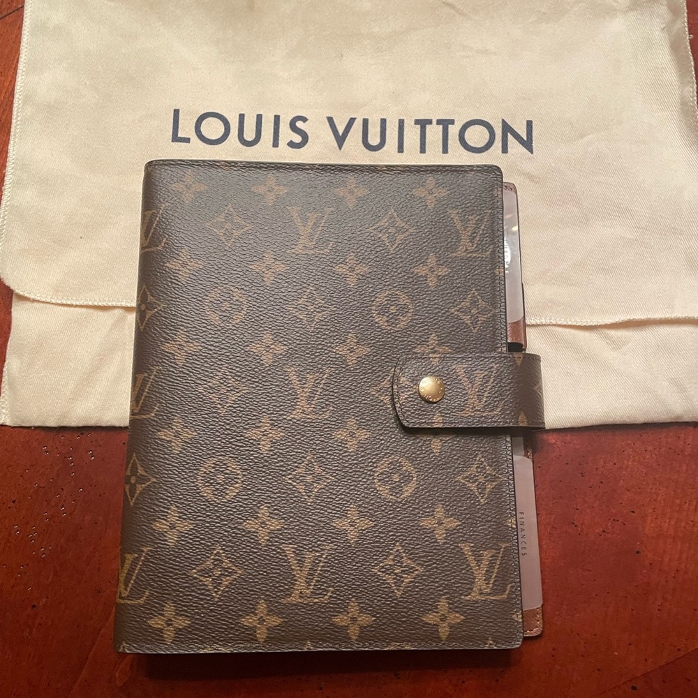 Never Used Louis Vuitton Monogram Large Ring Agenda Cover!